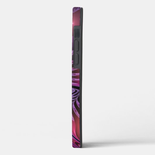 Kleurrijke Fantasy Abstracte Trippy Paarse Fractal Case-Mate iPhone Case (Achterkant / Links)