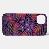 Kleurrijke Fantasy Abstracte Trippy Paarse Fractal Case-Mate iPhone Case (Achterkant (horizontaal))