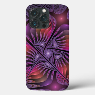 Kleurrijke Fantasy Abstracte Trippy Paarse Fractal Case-Mate iPhone Case
