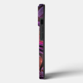 Kleurrijke Fantasy Abstracte Trippy Paarse Fractal Case-Mate iPhone Case (Achterkant / Links)