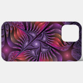 Kleurrijke Fantasy Abstracte Trippy Paarse Fractal Case-Mate iPhone Case (Achterkant (horizontaal))