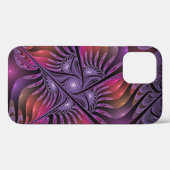 Kleurrijke Fantasy Abstracte Trippy Paarse Fractal Case-Mate iPhone Case (Achterkant (horizontaal))