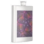 Kleurrijke Fantasy Abstracte Trippy Paarse Fractal Flacon (Rechts)