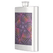 Kleurrijke Fantasy Abstracte Trippy Paarse Fractal Flacon (Links)