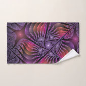 Kleurrijke Fantasy Abstracte Trippy Paarse Fractal Handdoek (Handdoek)