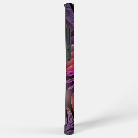 Kleurrijke Fantasy Abstracte Trippy Paarse Fractal Samsung Galaxy Hoesje (Rechterkant)