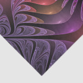Kleurrijke Fantasy Abstracte Trippy Paarse Fractal Tissuepapier (Detail)