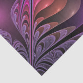 Kleurrijke Fantasy Abstracte Trippy Paarse Fractal Tissuepapier (Detail)