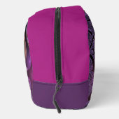 Kleurrijke Fantasy Abstracte Trippy Paarse Fractal Toilettasje (Rechts)