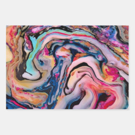 Kleurrijke Fantasy Abstraction Inpakpapier Vel