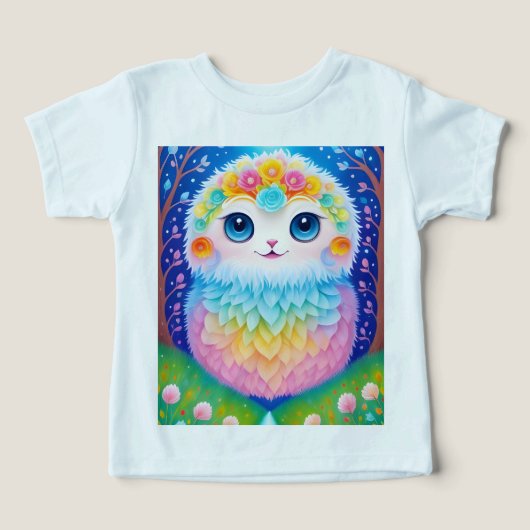 Kleurrijke Fantasy Animal Print T-shirt (Design voorkant)