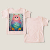 Kleurrijke Fantasy Animal Print T-shirt (Ontwerp Voorkant & Achterkant)