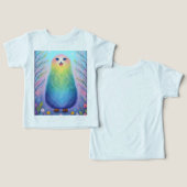 Kleurrijke Fantasy Animal Print T-shirt (Ontwerp Voorkant & Achterkant)