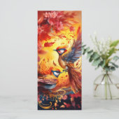 Kleurrijke Fantasy Bird Art (Staand voorkant)