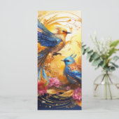 Kleurrijke Fantasy Bird Art (Staand voorkant)
