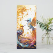 Kleurrijke Fantasy Bird Art (Staand voorkant)