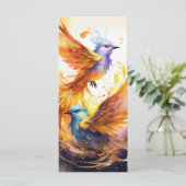 Kleurrijke Fantasy Bird Art (Staand voorkant)