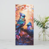 Kleurrijke Fantasy Bird Art (Staand voorkant)