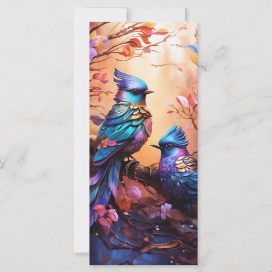 Kleurrijke Fantasy Bird Art (Voorkant)