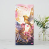 Kleurrijke Fantasy Bird Art (Staand voorkant)