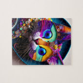 Kleurrijke Fantasy Cat 8 x 10 inch Legpuzzel (Horizontaal)