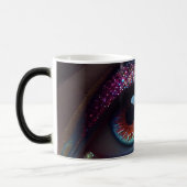 Kleurrijke Fantasy  Glitter Eye Closeup Magische Mok (Links)