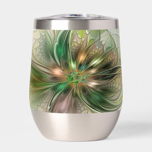 Kleurrijke Fantasy Modern Abstracte fractale venti (Voorkant)