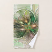 Kleurrijke Fantasy Modern Abstracte fractale venti Bad Handdoek (Handdoek)