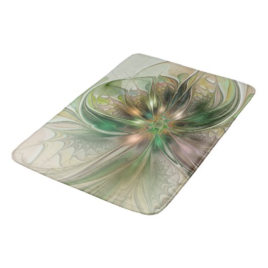 Kleurrijke Fantasy Modern Abstracte fractale venti Badmat (Gekanteld)