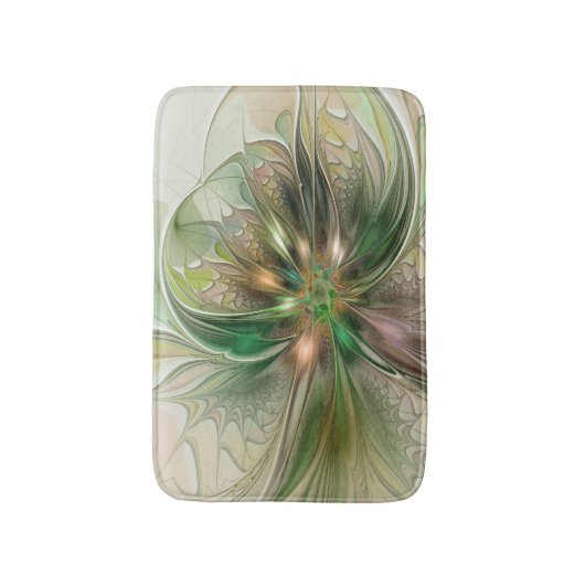 Kleurrijke Fantasy Modern Abstracte fractale venti Badmat (Voorkant Verticaal)