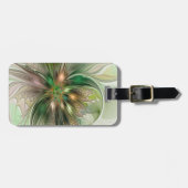 Kleurrijke Fantasy Modern Abstracte fractale venti Bagagelabel (Voorkant horizontaal)