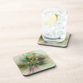 Kleurrijke Fantasy Modern Abstracte fractale venti Bier Onderzetter (Rechterzijde)