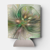 Kleurrijke Fantasy Modern Abstracte fractale venti Blikjeskoeler (Achterkant)