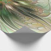 Kleurrijke Fantasy Modern Abstracte fractale venti Cadeaupapier (Hoek)