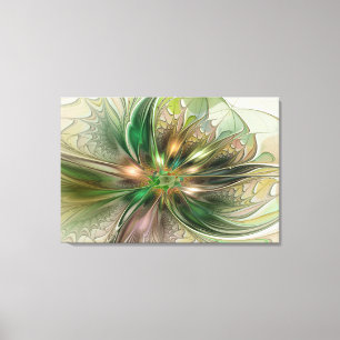 Kleurrijke Fantasy Modern Abstracte fractale venti Canvas Afdruk