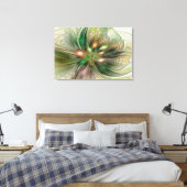 Kleurrijke Fantasy Modern Abstracte fractale venti Canvas Afdruk (Insitu (Slaapkamer))