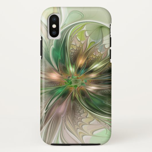 Kleurrijke Fantasy Modern Abstracte fractale venti Case-Mate iPhone Case (Achterkant)