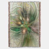 Kleurrijke Fantasy Modern Abstracte fractale venti Deken (Voorkant Verticaal)