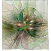 Kleurrijke Fantasy Modern Abstracte fractale venti Douchegordijn (Voorkant)