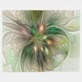 Kleurrijke Fantasy Modern Abstracte fractale venti Fleece Deken (Voorkant (Horizontaal))