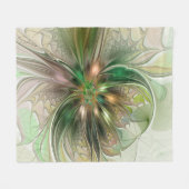 Kleurrijke Fantasy Modern Abstracte fractale venti Fleece Deken (Voorkant (Horizontaal))