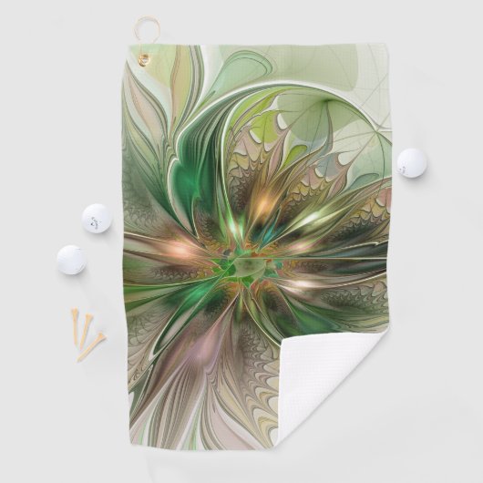 Kleurrijke Fantasy Modern Abstracte fractale venti Golfhanddoek (Insitu)