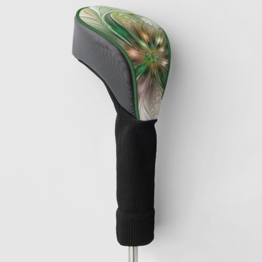 Kleurrijke Fantasy Modern Abstracte fractale venti Golfheadcover (Schuin)
