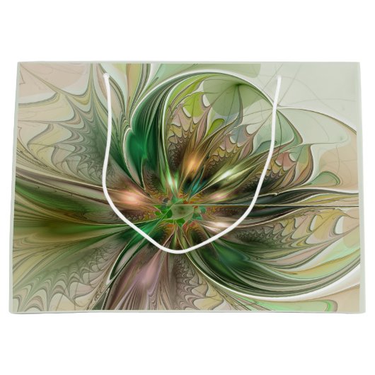 Kleurrijke Fantasy Modern Abstracte fractale venti Groot Cadeauzakje (Voorkant)