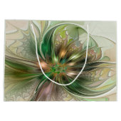 Kleurrijke Fantasy Modern Abstracte fractale venti Groot Cadeauzakje (Achterkant)