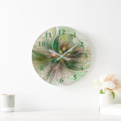 Kleurrijke Fantasy Modern Abstracte fractale venti Grote Klok (Huis)