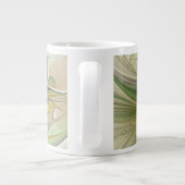 Kleurrijke Fantasy Modern Abstracte fractale venti Grote Koffiekop (Achterkant)