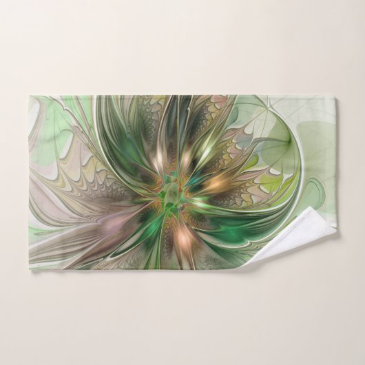 Kleurrijke Fantasy Modern Abstracte fractale venti Handdoek (Handdoek)