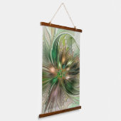 Kleurrijke Fantasy Modern Abstracte fractale venti Hangend Wandkleed (Gebogen)