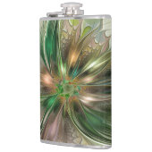 Kleurrijke Fantasy Modern Abstracte fractale venti Heupfles (Links)